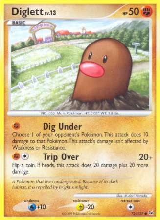 Diglett - 72/127 - Common available at 401 Games Canada