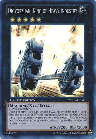 Digvorzhak, King of Heavy Industry - YCSW-EN005 - Ultra Rare available at 401 Games Canada