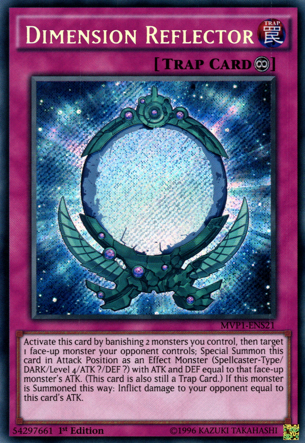Dimension Reflector - MVP1-ENS21 - Secret Rare - 1st Edition available at 401 Games Canada