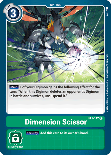 Dimension Scissor - BT1-112 - Common available at 401 Games Canada