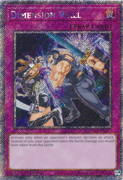 Dimension Wall (Platinum Secret Rare) - RA04-EN127 - Platinum Secret Rare - 1st Edition
