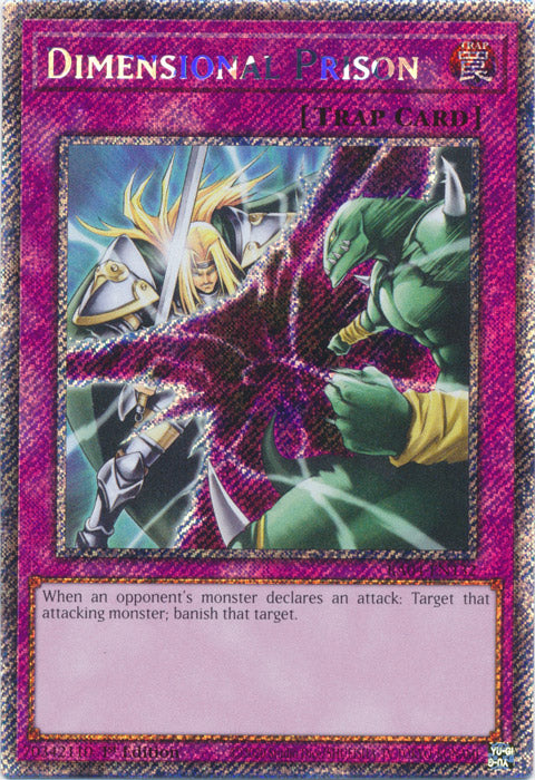 Dimensional Prison (Platinum Secret Rare) - RA04-EN132 - Platinum Secret Rare - 1st Edition
