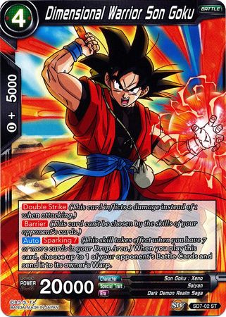 Dimensional Warrior Son Goku - SD7-02 - Starter Rare available at 401 Games Canada
