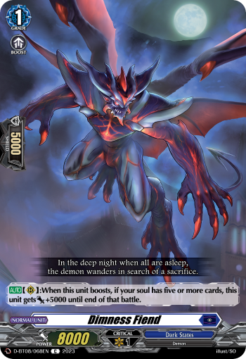 Dimness Fiend - D-BT08/068 - Common available at 401 Games Canada