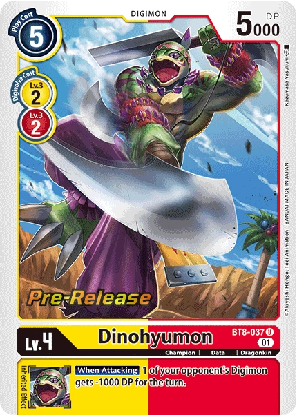 Dinohyumon - BT8-037 - Uncommon - Pre-Release Promo available at 401 Games Canada