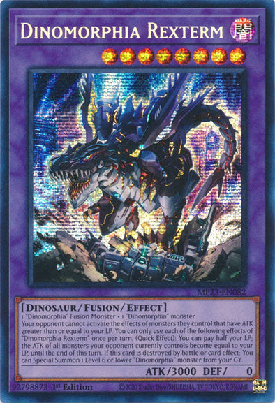 Dinomorphia Rexterm - MP23-EN082 - Prismatic Secret Rare - 1st Edition available at 401 Games Canada