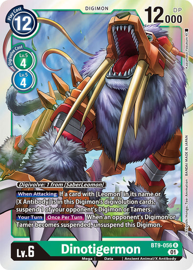 Dinotigermon - BT9-056 - Rare available at 401 Games Canada