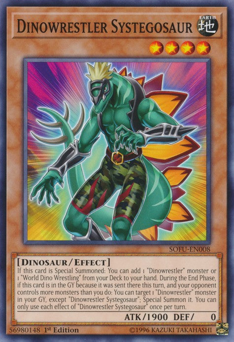 Dinowrestler Systegosaur - SOFU-EN008 - Common - 1st Edition available at 401 Games Canada