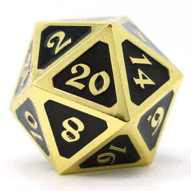 Dire D20 - Mythica - Gold Onyx available at 401 Games Canada