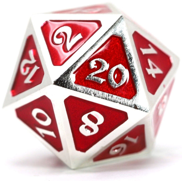 Dire D20 - Mythica Platinum Ruby available at 401 Games Canada