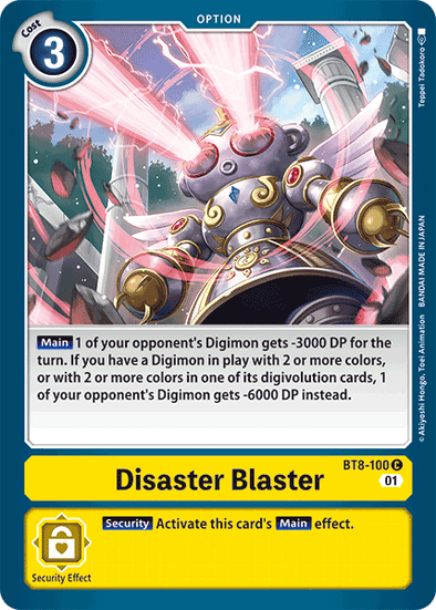 Disaster Blaster - BT8-100 - Common available at 401 Games Canada