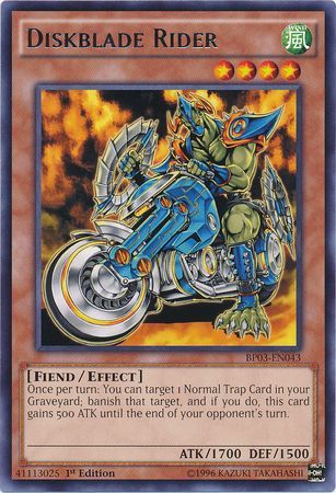 Diskblade Rider (Shatterfoil) - BP03-EN043 - Shatterfoil Rare - 1st Edition available at 401 Games Canada