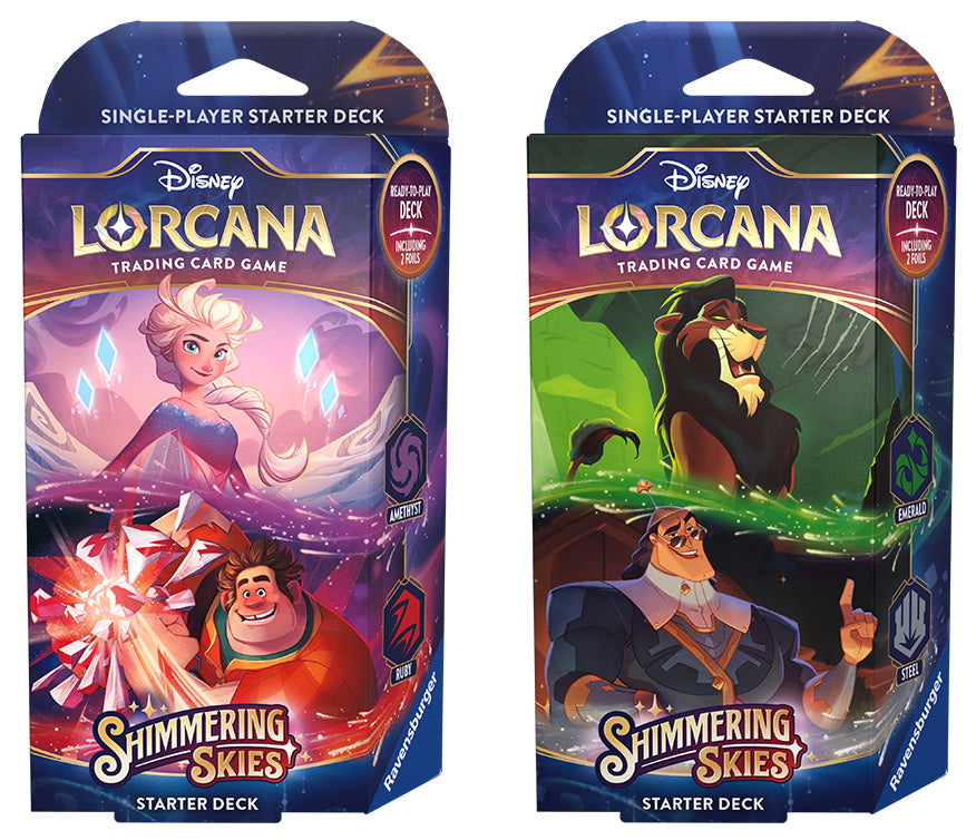 Lorcana Shimmering Skies Starter Deck Emerald & Steel