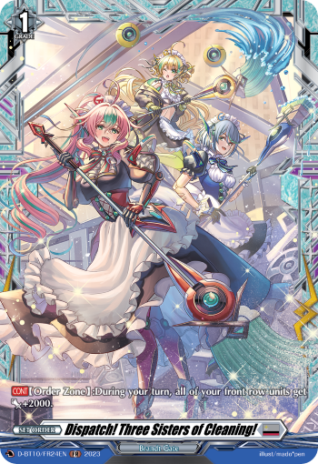 Dispatch! Three Sisters of Cleaning! - D-BT10/FR24 - Frame Rare available at 401 Games Canada