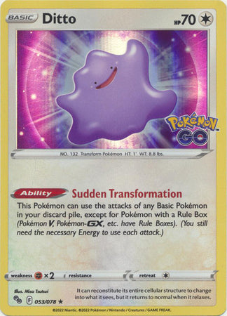 Ditto - 053/078 - Holo Rare available at 401 Games Canada