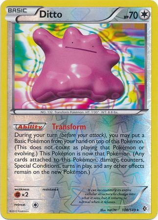 Ditto - 108/149 - Holo Rare - Reverse Holo available at 401 Games Canada