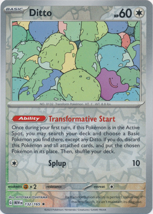 Ditto - 132/165 - Rare - Reverse Holo available at 401 Games Canada