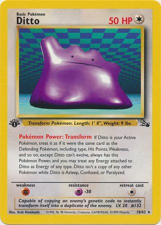 Ditto - 18/62 - Rare - 1st Edition available at 401 Games Canada