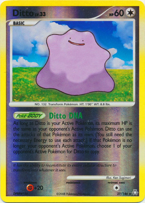 Ditto - 27/146 - Rare - Reverse Holo available at 401 Games Canada