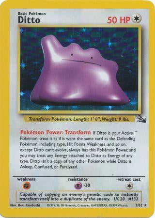 Ditto - 3/62 - Holo - Unlimited available at 401 Games Canada