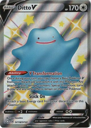 Ditto V - SV118/SV122 - Shiny Rare available at 401 Games Canada