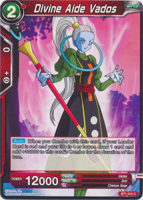 Divine Aide Vados - BT1-010 - Common available at 401 Games Canada