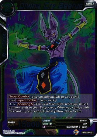 Divine Cry Beerus - BT5-089 - Common (FOIL) available at 401 Games Canada