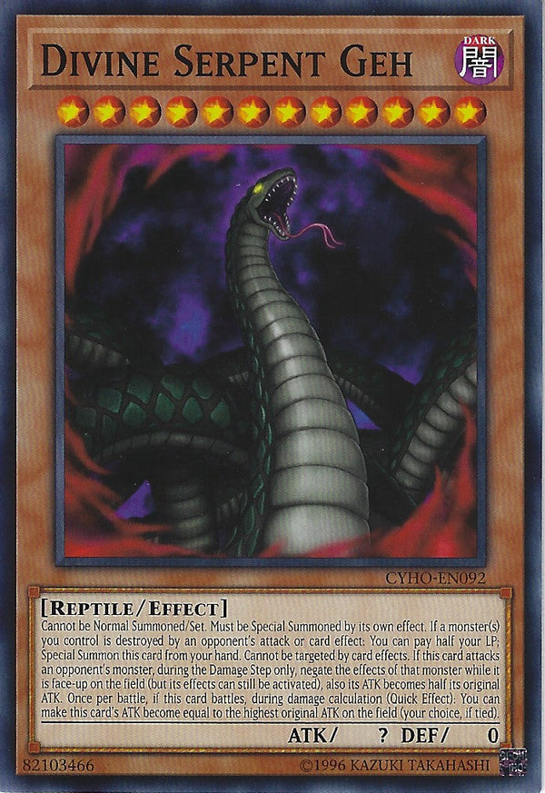 Divine Serpent Geh - CYHO-EN092 - Common - Unlimited available at 401 Games Canada