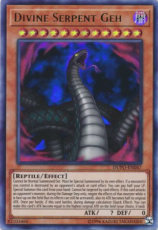 Divine Serpent Geh - DUPO-EN047 - Ultra Rare - Unlimited available at 401 Games Canada