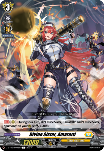 Divine Sister, Amaretti - D-BT09/081 - Common available at 401 Games Canada