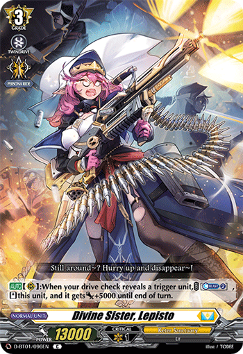 Divine Sister, Lepisto - D-BT01/096 - Common available at 401 Games Canada