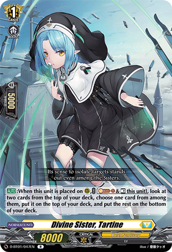 Divine Sister, Tartine - D-BT01/047 - Rare available at 401 Games Canada