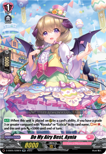 Do My Airy Best, Aynia - D-SS05/028 - Double Rare available at 401 Games Canada