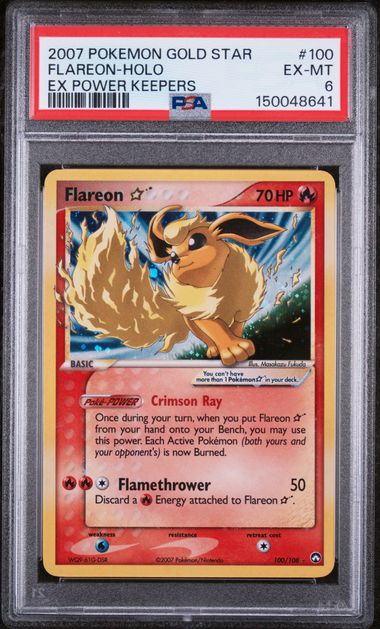 FLAREON (100) - POKEMON EX POWER KEEPERS - EX POWER KEEPERS - EX-MT 6