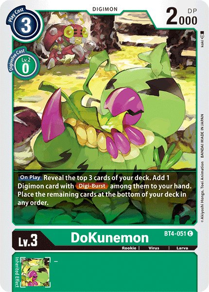 DoKunemon - BT4-051 - Common available at 401 Games Canada