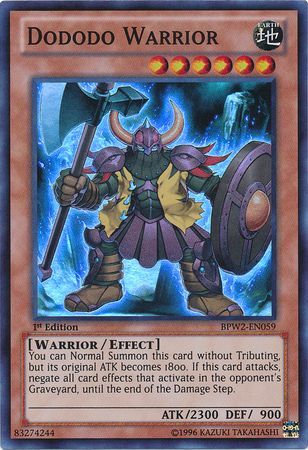 Dododo Warrior - BPW2-EN059 - Super Rare - 1st Edition available at 401 Games Canada