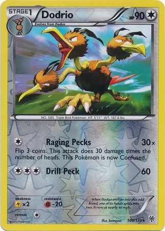 Dodrio - 100/135 - Rare - Reverse Holo available at 401 Games Canada