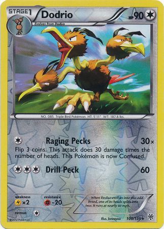 Dodrio - 100/135 - Rare - Reverse Holo available at 401 Games Canada