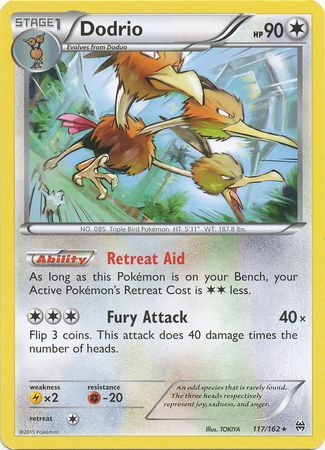 Dodrio - 117/162 - Rare available at 401 Games Canada