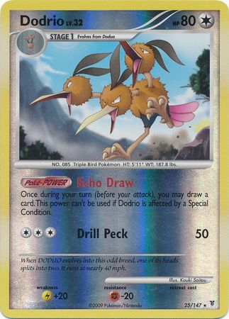 Dodrio - 25/147 - Rare - Reverse Holo available at 401 Games Canada