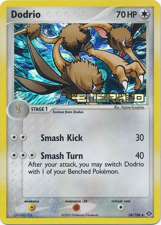 Dodrio - 26/106 - Uncommon - Reverse Holo available at 401 Games Canada