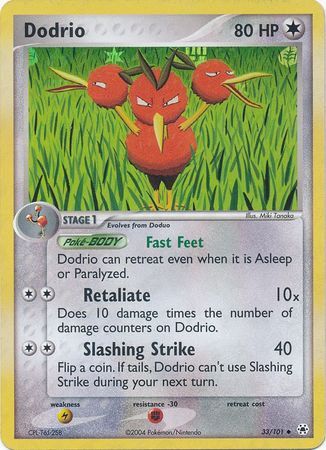 Dodrio - 33/101 - Uncommon - Reverse Holo available at 401 Games Canada