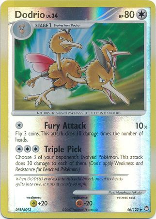 Dodrio - 46/123 - Uncommon - Reverse Holo available at 401 Games Canada