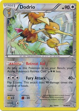 Dodrio - 56/83 - Rare - Reverse Holo available at 401 Games Canada