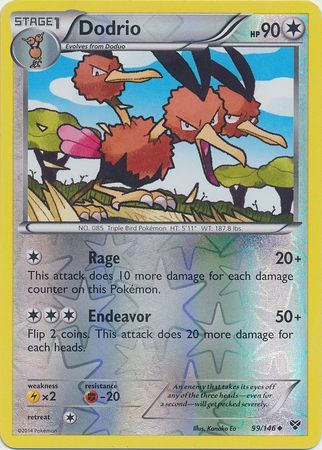 Dodrio - 99/146 - Uncommon - Reverse Holo available at 401 Games Canada