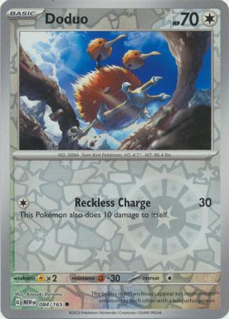 Doduo - 084/165 - Common - Reverse Holo available at 401 Games Canada