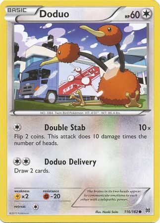 Doduo - 116/162 - Common available at 401 Games Canada