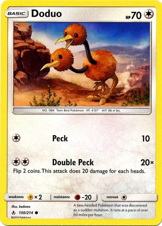 Doduo - 150/214 - Common available at 401 Games Canada