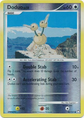Doduo - 80/123 - Common - Reverse Holo available at 401 Games Canada
