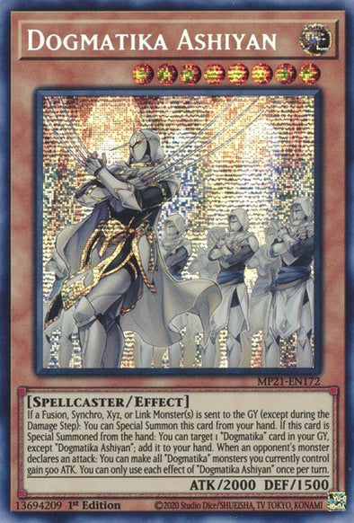 Dogmatika Ashiyan - MP21-EN172 - Prismatic Secret Rare - 1st Edition available at 401 Games Canada